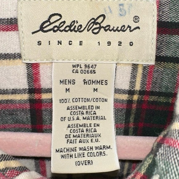 Eddie Bauer Plaid Button Down Flannel - Picture 6 of 6